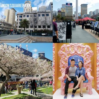 Union Square - Cute throne inside Macy's. It might be just a spring thing, not sure. And March is Cherry Blossom season,  I had no idea :D - Public Markets Near Me - San Francisco, California