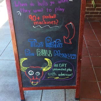 Pacific Pinball Museum - Sandwich board sign - Arcades Near Me - Alameda, California Pacific Pinball Museum - Sandwich board sign - Arcades Near Me - Alameda, California
