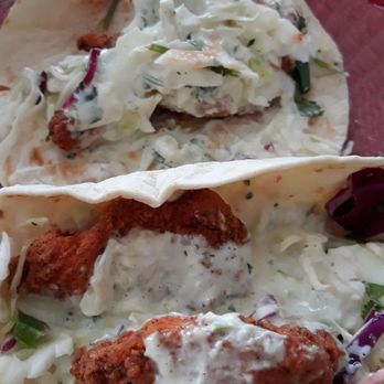 Rusty Taco - Chicken tacos a little too much sauce, no cilantro and no line. A tad bit too messy. - Tex-Mex Near Me - Dayton, Ohio