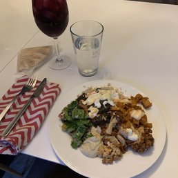 Dinner delivered! Kabob plate for two.