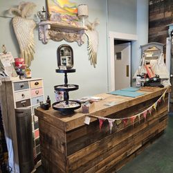 Artsy June - The cashier counter.