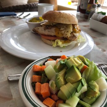 Las Casitas - Chicken sandwich with side salad - Mexican Near Me - Puerto Vallarta, JAL