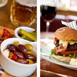 The Adelphi - Our Fantastic Meat Platter & our homemade West Country Beef Burger
