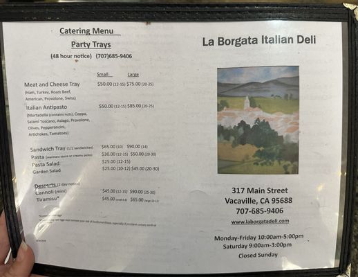 Menu photo 7 La Borgata Italian Deli Vacaville, CA Menu photo 7 La Borgata Italian Deli Vacaville, CA