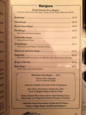 Menu photo 2 Flood's Stroudsburg, PA