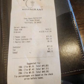 Casa Agave Restaurant - Mexican Near Me - FAIRFIELD, California