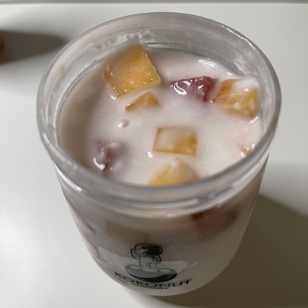 KOKONUT - Duke Bakery - Coconut Pudding with Mixed Fruit - Desserts Near Me - Irvine, California KOKONUT - Duke Bakery - Coconut Pudding with Mixed Fruit - Desserts Near Me - Irvine, California