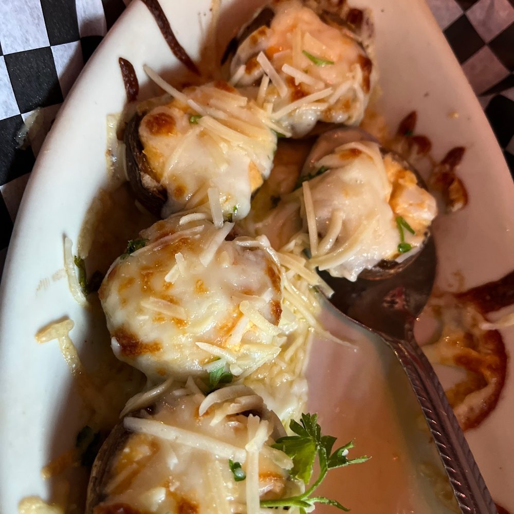 Cream cheese stuffed mushrooms with cream cheese and hot sauce. Cream cheese stuffed mushrooms with cream cheese and hot sauce.