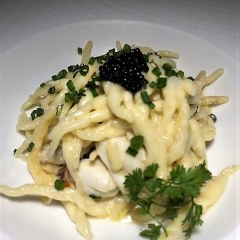 Brindille - Trofie Noodles with Jumbo Lump Crab Oscietra Caviar, Rose Champagne Creme, Kohlrabi, &Chervil - French Near Me - Chicago, Illinois Brindille - Trofie Noodles with Jumbo Lump Crab Oscietra Caviar, Rose Champagne Creme, Kohlrabi, &Chervil - French Near Me - Chicago, Illinois