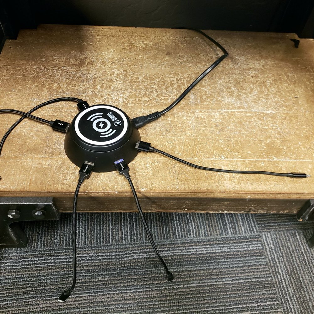 What kind of puzzle is this? Haha, just kidding...its the coolest phone charging station ever! What kind of puzzle is this? Haha, just kidding...its the coolest phone charging station ever!