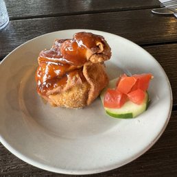 LOBSTER & SHRIMP BOMBS two large wontons stuffed w/lobster, shrimp, & Monterey Jack cheese & drizzled w/ginger glaze