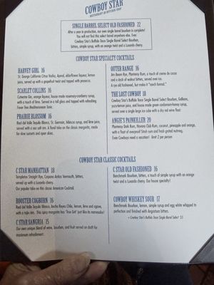 Menu photo 3 Cowboy Star San Diego, CA
