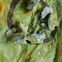 McDonald's - I've never been served  green discusting food before,  totally unacceptable and no quality controls in place.