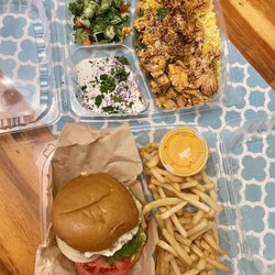 Chicken Plate & Burger