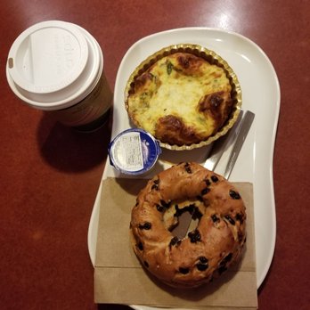 Panera Bread - Spinach & artichoke souffle,  chocolate chip bagel - Sandwiches Near Me - Columbia, Maryland