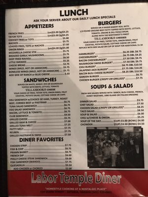 Menu photo 5 Labor Temple Bar & Diner Astoria, OR Menu photo 5 Labor Temple Bar & Diner Astoria, OR