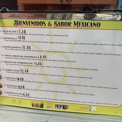 Tacos Mazatlan - Small menu but good.