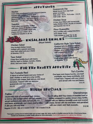 Menu photo 5 Tio's Mexican Restaurant South Jordan, UT