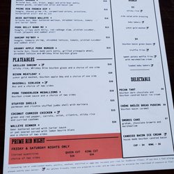 Whiskey Nine - Menu 1