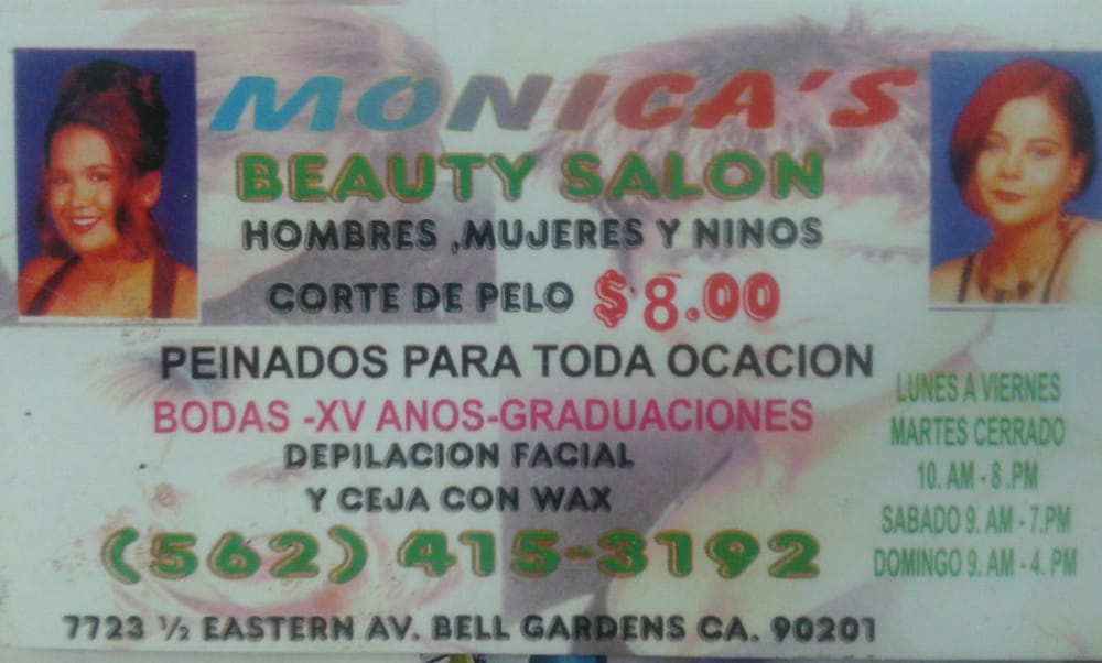 Monica's Beauty Salon Logo