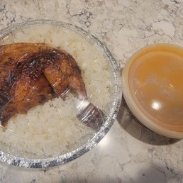 Rice and beans with roasted chicken Rice and beans with roasted chicken