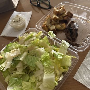 Bridge Pizzeria - Caesar salad with "Marinated steak tips - Pizza Near Me - Revere, Massachusetts Bridge Pizzeria - Caesar salad with "Marinated steak tips - Pizza Near Me - Revere, Massachusetts