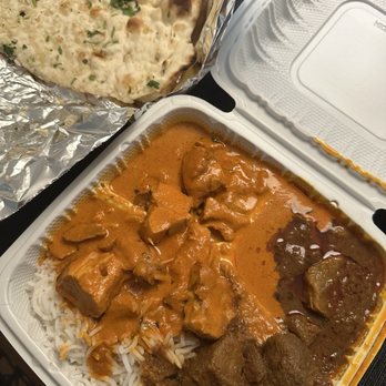 Curry Hut | Indian Food - Chicken Tikka Masala (left) Goat Curry (right) and Garlic Naan - Indian Near Me - Fullerton, California Curry Hut | Indian Food - Chicken Tikka Masala (left) Goat Curry (right) and Garlic Naan - Indian Near Me - Fullerton, California