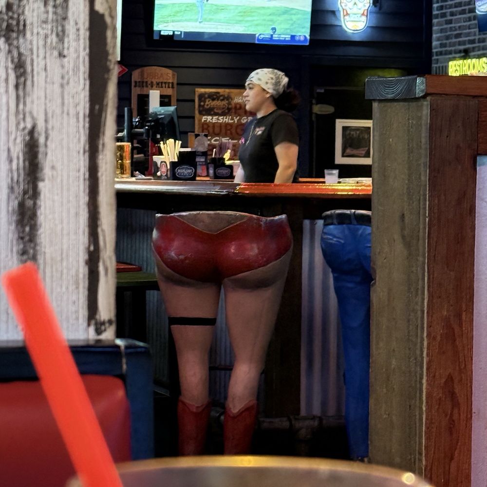 Bubba's 33 - Bar area from my seat.. will be back for drinks.. - Burgers Near Me - Universal City, Texas