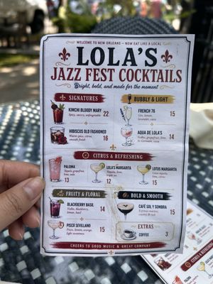 Menu photo 1 Lola's New Orleans, LA Menu photo 1 Lola's New Orleans, LA