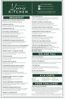 Menu photo 2 Korner Kitchen Auburn, NE Menu photo 2 Korner Kitchen Auburn, NE