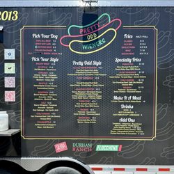 Pretty Odd Wieners - Menu and prices as of 7/4/2025