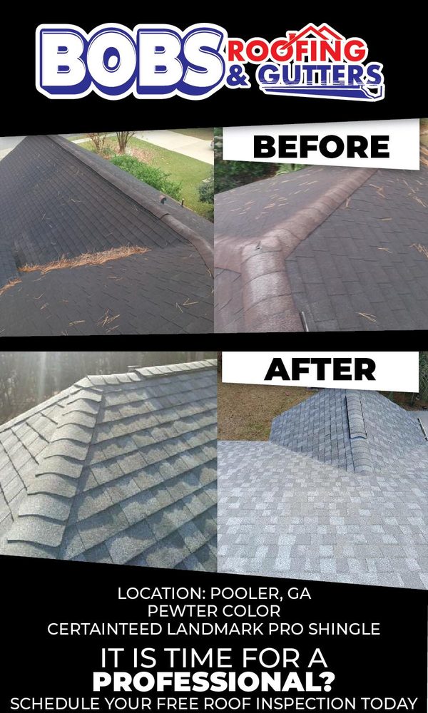 Slide of Bob's Roofing and Gutters