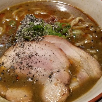 Ramen Isshin - Black tan tan with sesame added - Ramen Near Me - Toronto, Ontario Ramen Isshin - Black tan tan with sesame added - Ramen Near Me - Toronto, Ontario