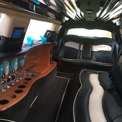 Kari's Transportation - Inside our 10 passenger Limousine