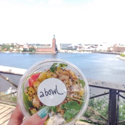 A bowl poke poke - Gulbeta med mango och utsikt (vegan), juli 2016