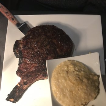 Webb Custom Kitchen - Cowboy ribeye and grits - New American Near Me - Gastonia, North Carolina Webb Custom Kitchen - Cowboy ribeye and grits - New American Near Me - Gastonia, North Carolina