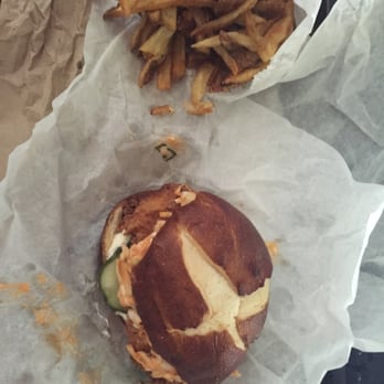 Devil Dawgs - South State - Clucker Sandwich and bag of fries - Hot Dogs Near Me - Chicago, Illinois Devil Dawgs - South State - Clucker Sandwich and bag of fries - Hot Dogs Near Me - Chicago, Illinois