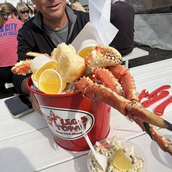 Tracy's King Crab Shack - My cousin with the bucket - Bars Near Me - Juneau, Alaska Tracy's King Crab Shack - My cousin with the bucket - Bars Near Me - Juneau, Alaska