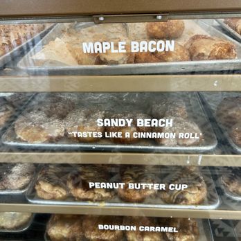 Parlor Doughnuts - doughnut case - Coffee & Tea Near Me - Panama City Beach, Florida