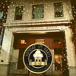 Sundae In Paris - On the Plaza in downtown Paris in the 105 year old historic First State Bank building