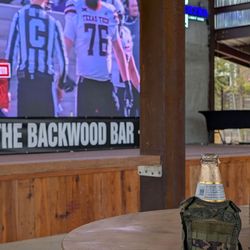 The BackWood Bar - Giant screen out back