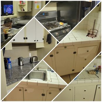 Jimenez Handyman - Before and after of my kicthen. I am so happy with there work. Also did my floors in my family room. - Handyman Near Me - Stockton, California Jimenez Handyman - Before and after of my kicthen. I am so happy with there work. Also did my floors in my family room. - Handyman Near Me - Stockton, California