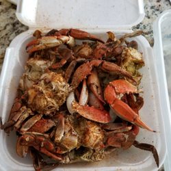 Savannah Shores Seafood Market - Garlic crabs. Good flavor, but tiny.