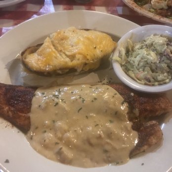 Mulate's - Blackened Fish of the Day and twice baked potato - Cajun/Creole Near Me - New Orleans, Louisiana