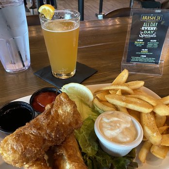 Irish 31 - Fish and chips during a Blue Moon. - Irish Near Me - Oviedo, Florida