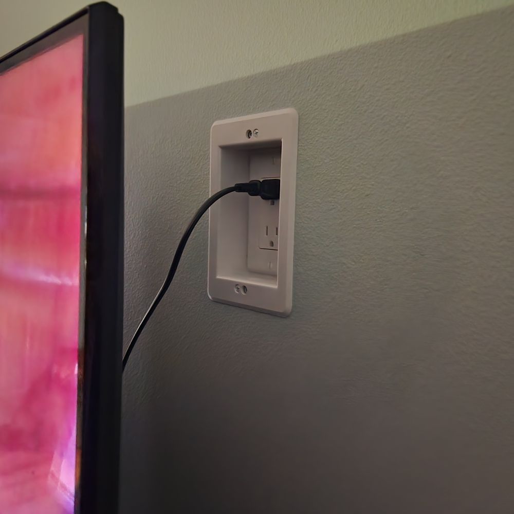 Television wall outlet Television wall outlet