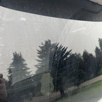 The Car Wash At Jackson Hole - Dirt covered rear windshield after car wash - Car Wash Near Me - Jackson, Wyoming The Car Wash At Jackson Hole - Dirt covered rear windshield after car wash - Car Wash Near Me - Jackson, Wyoming