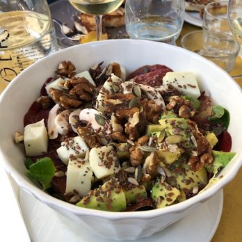 Ginger - Pantheon - Panetteria - Mixed salad, avocado, mushrooms, bresaola della Valtellina salami, goat cheese, organic walnuts, mixed organic seeds - Bars Near Me - Rome, RM Ginger - Pantheon - Panetteria - Mixed salad, avocado, mushrooms, bresaola della Valtellina salami, goat cheese, organic walnuts, mixed organic seeds - Bars Near Me - Rome, RM