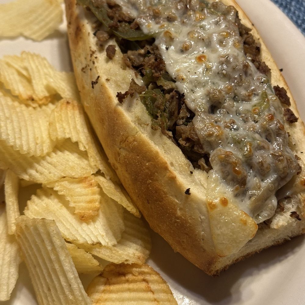 The Log Cabin - Cheese steak sandwich - Pizza Near Me - Mimbres, New Mexico The Log Cabin - Cheese steak sandwich - Pizza Near Me - Mimbres, New Mexico