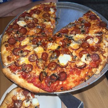 Rise Pizza And Pub - Pepperoni and mushrooms pizza - Pizza Near Me - Cumberland, Maine